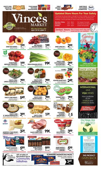 Vince's Market Flyer May 29 to June 11