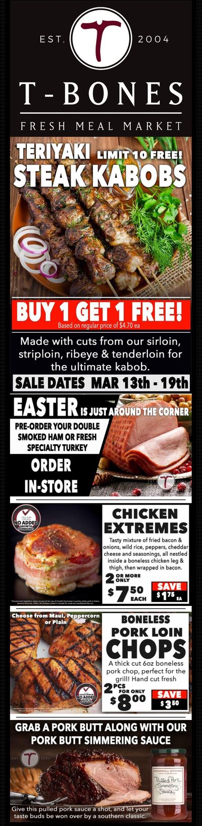 T-Bone's Flyer March 13 to 19