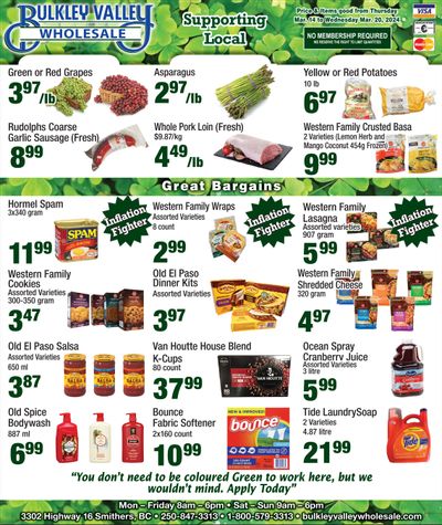 Bulkley Valley Wholesale Flyer March 14 to 20
