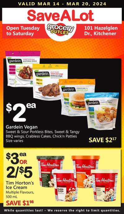 SaveALot Grocery Outlet Flyer March 14 to 20