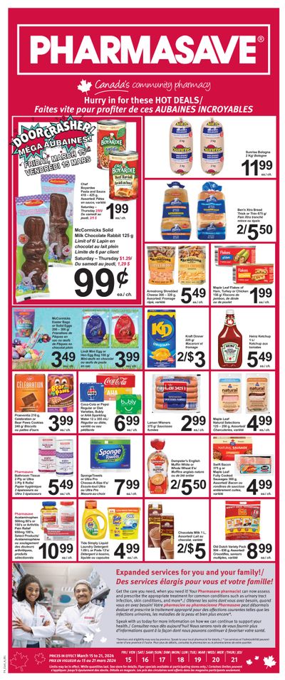 Pharmasave (NB) Flyer March 15 to 21