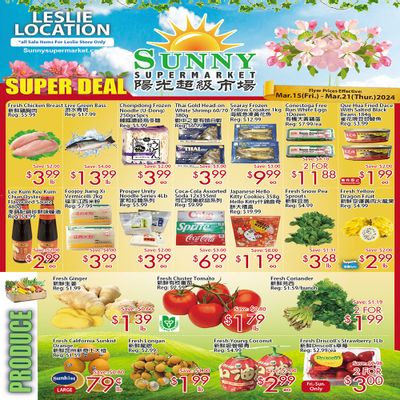 Sunny Supermarket (Leslie) Flyer March 15 to 21