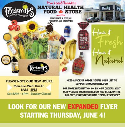 Foodsmiths Flyer May 28 to June 3