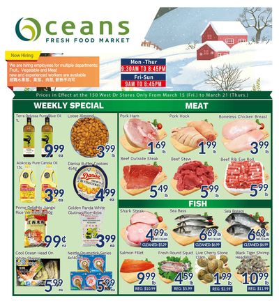 Oceans Fresh Food Market (West Dr., Brampton) Flyer March 15 to 21