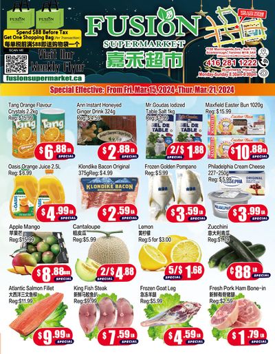 Fusion Supermarket Flyer March 15 to 21