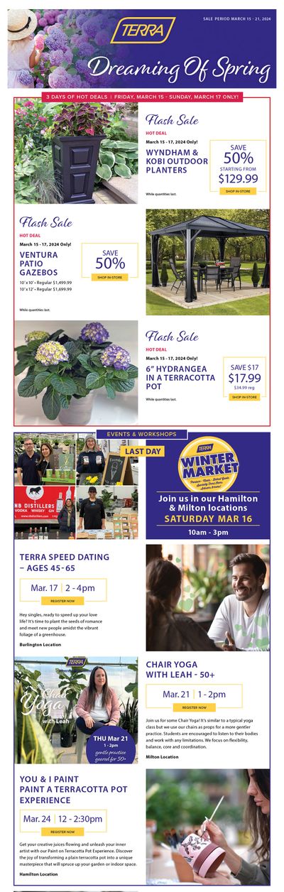 Terra Greenhouses Flyer March 15 to 21