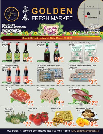 Golden Fresh Market Flyer March 15 to 21