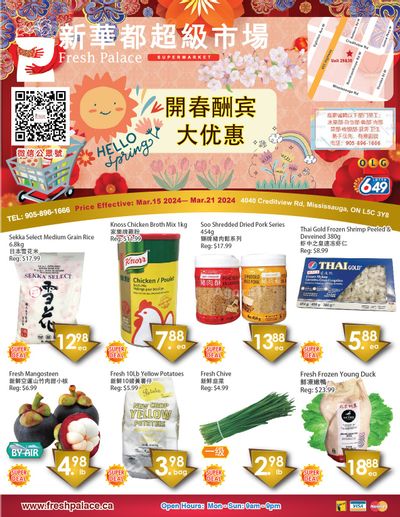 Fresh Palace Supermarket Flyer March 15 to 21