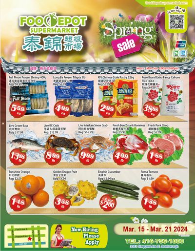 Food Depot Supermarket Flyer March 15 to 21