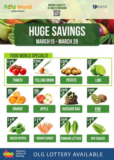 Food World Supermarket Flyer March 15 to 28