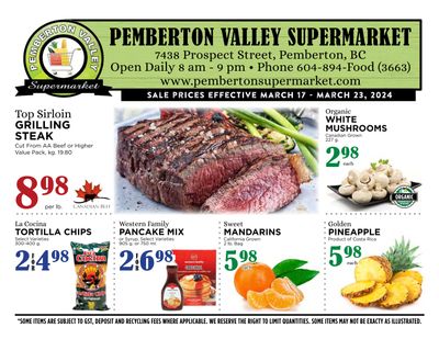 Pemberton Valley Supermarket Flyer March 17 to 23