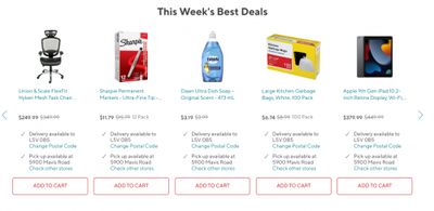 Staples Canada: $100 Gift Card When You Spend $500 on Office Items + Weekly Deals