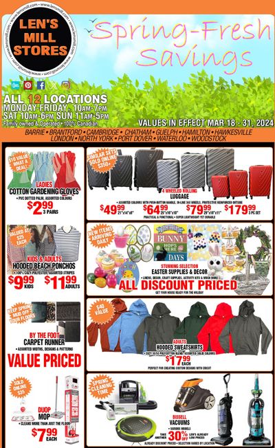 Len's Mill Stores Flyer March 18 to 31