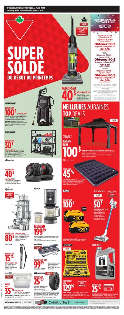 Canadian Tire (QC) Flyer March 21 to 27