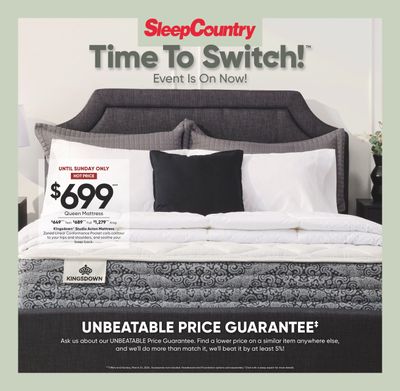 Sleep Country Flyer March 20 to 24