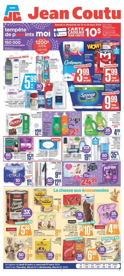Jean Coutu (QC) Flyer March 21 to 27