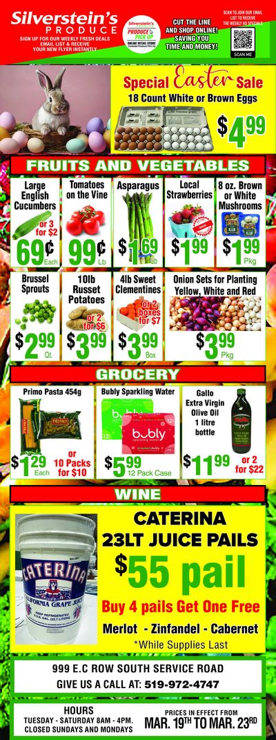 Silverstein's Produce Flyer March 19 to 23