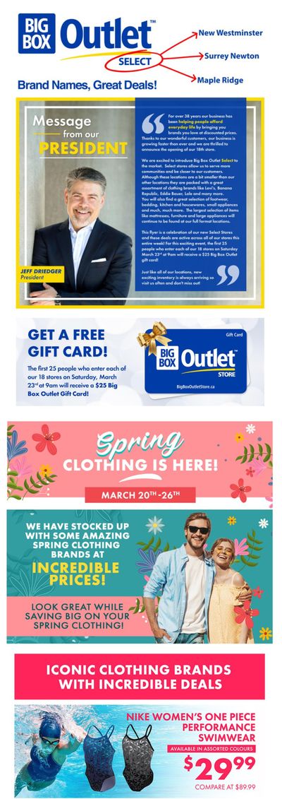 Big Box Outlet Store Flyer March 20 to 26