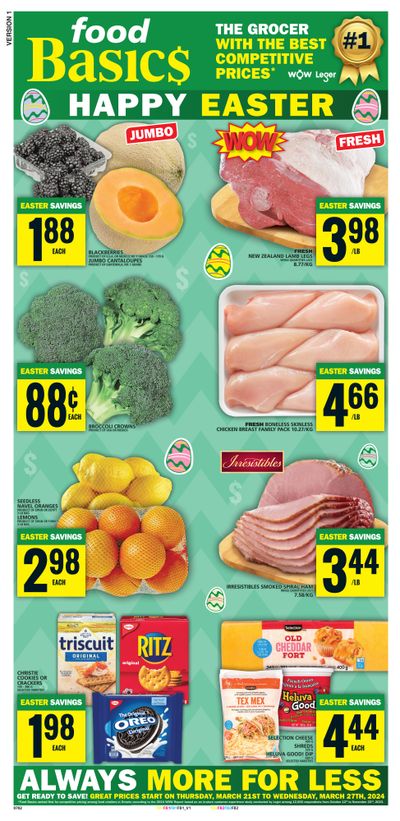 Food Basics Flyer March 21 to 27