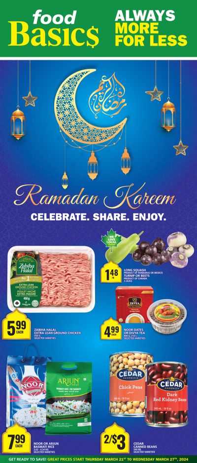 Food Basics Ramadan Flyer March 21 to 27