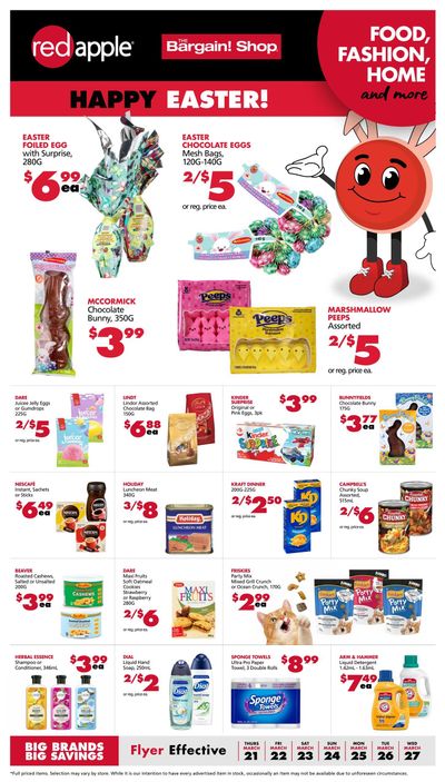 The Bargain Shop & Red Apple Stores Flyer March 21 to 27