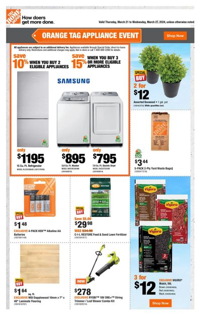 Home Depot (BC) Flyer March 21 to 27