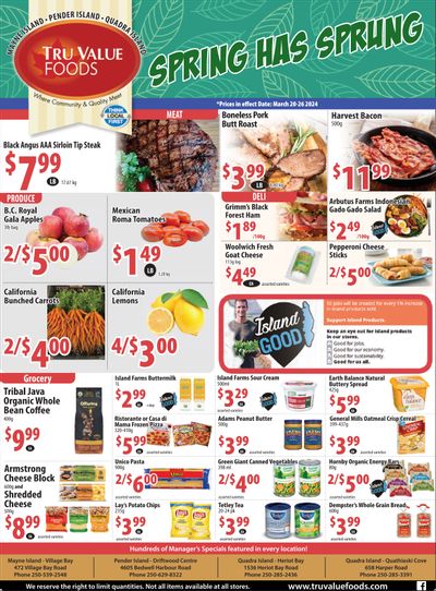 Tru Value Foods Flyer March 20 to 26