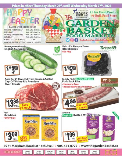 The Garden Basket Flyer March 21 to 27