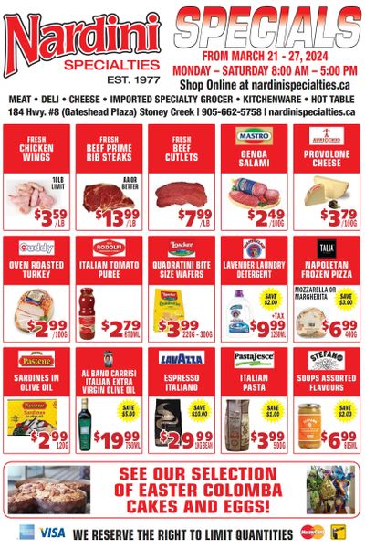 Nardini Specialties Flyer March 21 to 27