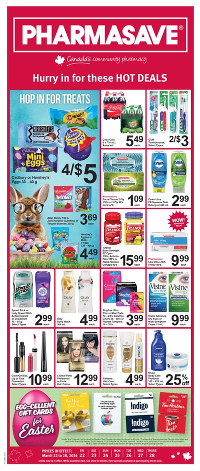 Pharmasave (ON & West) Flyer March 22 to 28