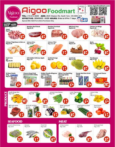 Aigoo Foodmart Flyer March 22 to 28