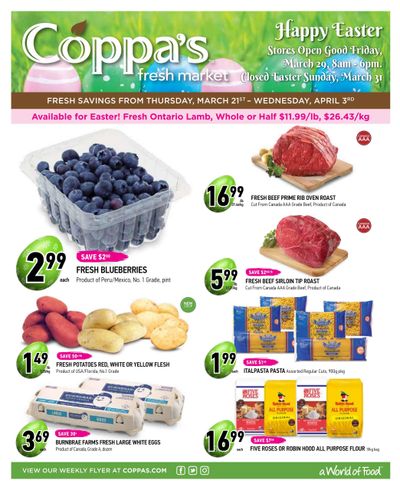 Coppa's Fresh Market Flyer March 21 to April 3