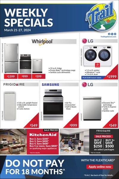 Trail Appliances (AB & SK) Flyer March 21 to 27