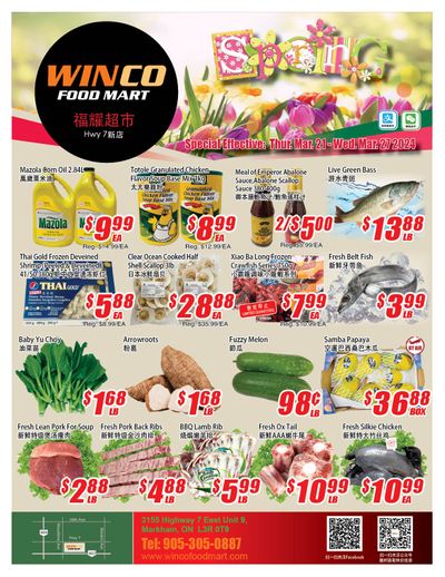 WinCo Food Mart (HWY 7) Flyer March 21 to 27