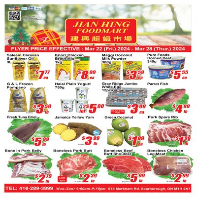 Jian Hing Foodmart (Scarborough) Flyer March 22 to 28