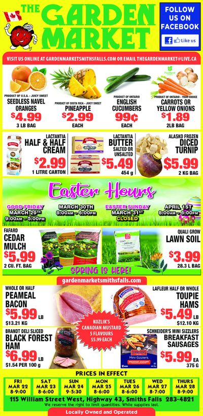 The Garden Market Flyer March 22 to 28
