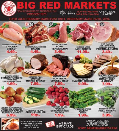 Big Red Markets Flyer March 21 to 27