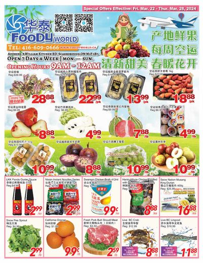 Foody World Flyer March 22 to 28