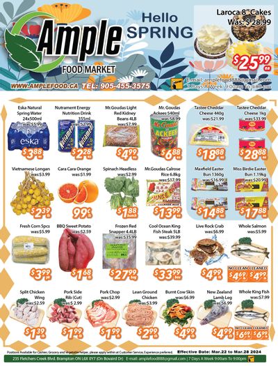 Ample Food Market (Brampton) Flyer March 22 to 28