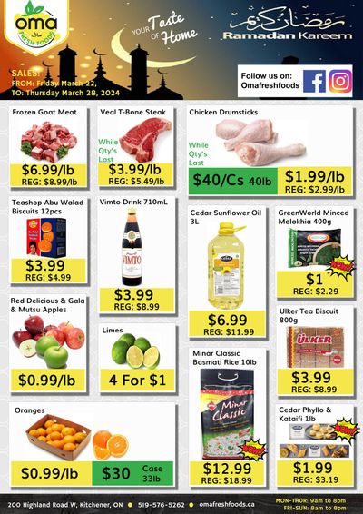 Oma Fresh Foods Flyer March 22 to 28