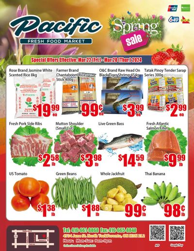 Pacific Fresh Food Market (North York) Flyer March 22 to 28
