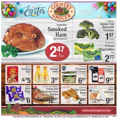 Country Grocer Flyer March 22 to 28