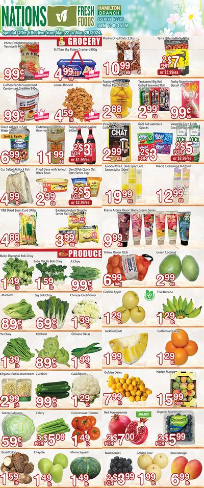 Nations Fresh Foods (Hamilton) Flyer March 22 to 28