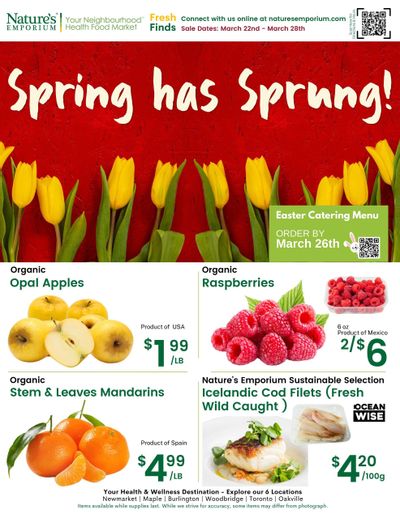 Nature's Emporium Weekly Flyer March 22 to 28