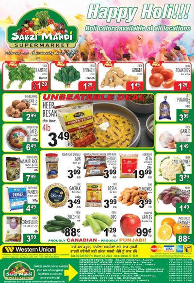 Sabzi Mandi Supermarket Flyer March 22 to 27