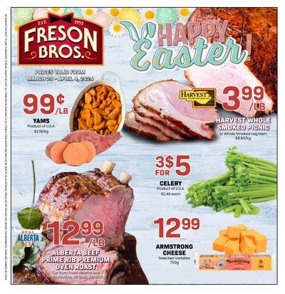 Freson Bros. Flyer March 29 to April 4