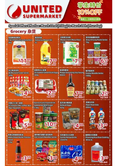 United Supermarket Flyer March 22 to 28