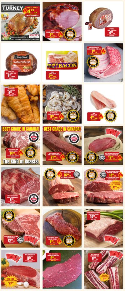 Robert's Fresh and Boxed Meats Flyer March 25 to April 1