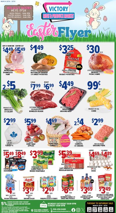Victory Meat Market Flyer March 26 to 30