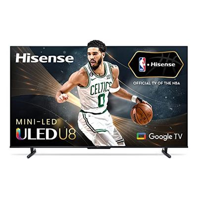 Hisense 55U88KM- 55" Mini-LED Pro 4K ULED 144 Hz Google TV with Quantum Dot Technology, Dolby Vision Atmos, IMAX Enhanced, Gaming Smart TV with HDR10, HDR10+, HLG (Canada Model) 2023 $997.99 (Reg $1097.99)